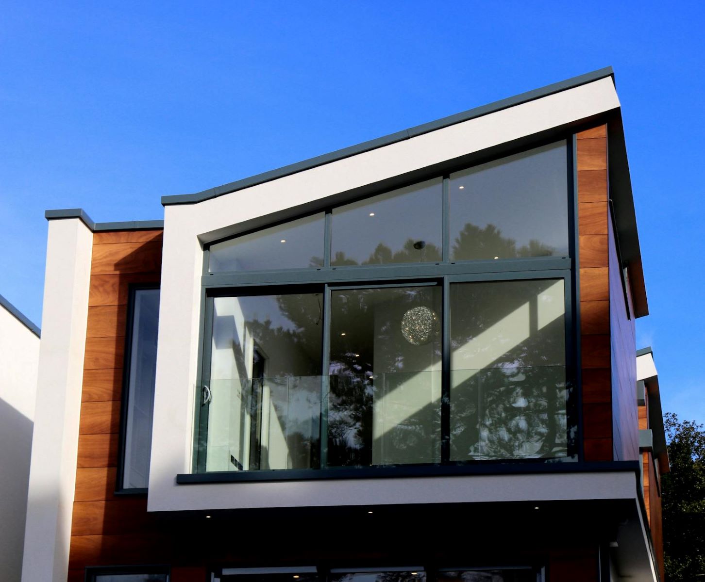 Contemporary building with modern architectural design